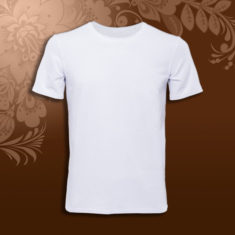 Футболка мужская белая х/б 160гр 56 (4XL) — Сувенирный Склад